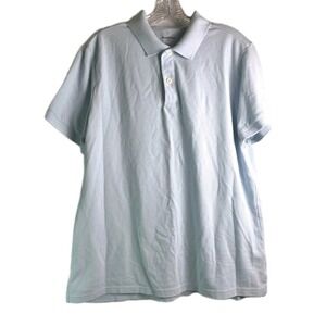 Goodfellow Co Polo Shirt Men's Large Light Blue Short Sleeve‎ Casual